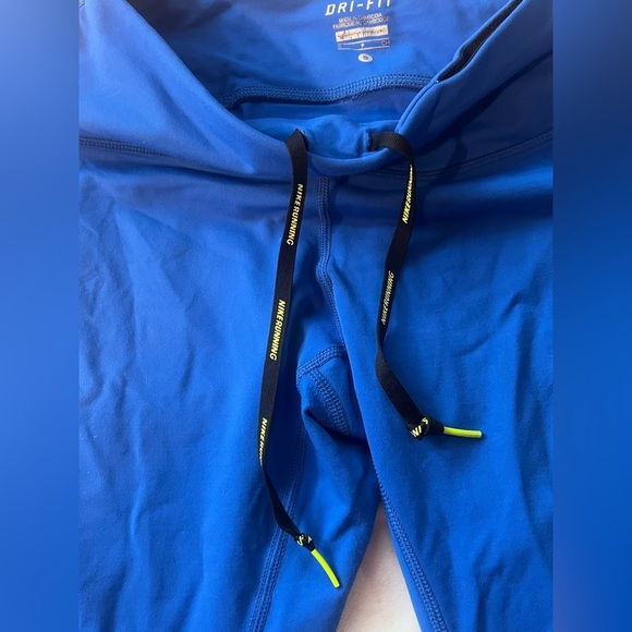 Nike Dri-Fit Women’s Blue Cropped Running Leggings w Pockets Size Small - Picture 3 of 16
